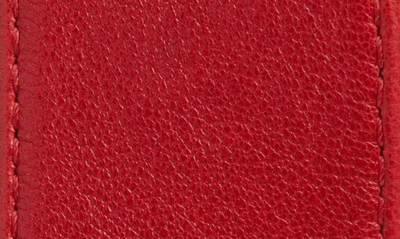 Raina Viper D-ring Buckle Leather Belt In Red