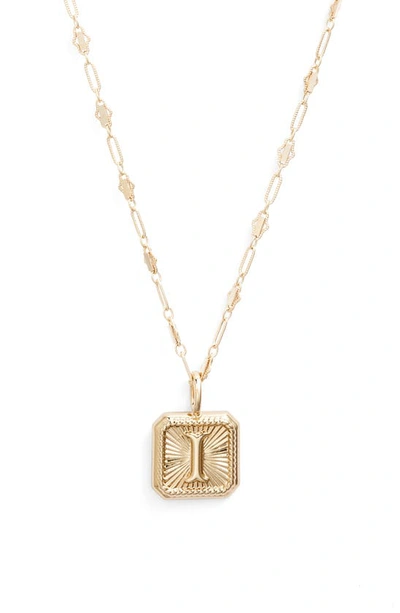 Shop Miranda Frye Harlow Initial Pendant Necklace In Gold - I