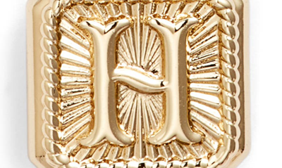 Shop Miranda Frye Harlow Initial Pendant Necklace In Gold - H
