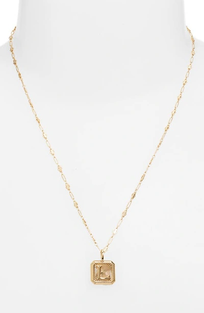 Miranda Frye Harlow Initial Pendant Necklace In Gold - L