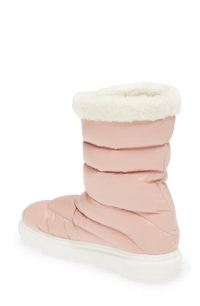 Shop Moncler Kids' Gaia Pocket Down Quilted Boot In Pink