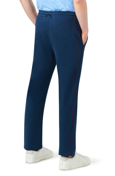 Bugatchi Comfort Drawstring Cotton Joggers In Opal Blue