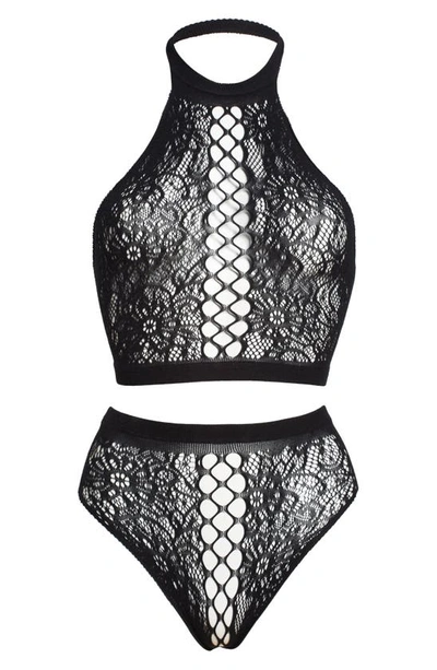 Shop Ann Summers The Indulgent Bralette & Panties Set In Black