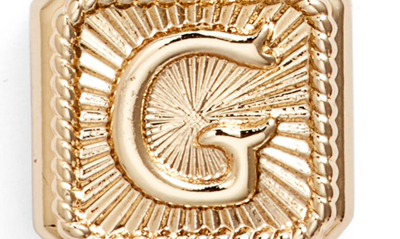Shop Miranda Frye Harlow Initial Pendant Necklace In Gold - G