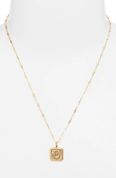 Shop Miranda Frye Harlow Initial Pendant Necklace In Gold - D