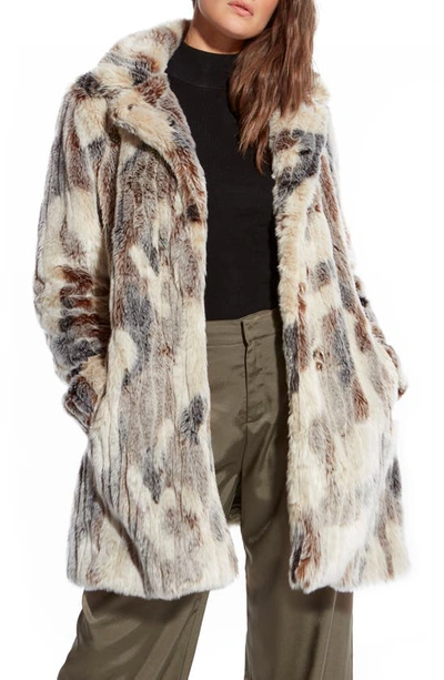Shop As By Df Alexa Faux Fur Jacket In Autumn