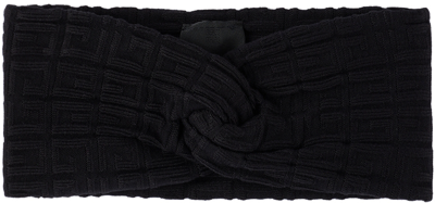 Shop Givenchy Kids Black Monogram Headband In 09b Black