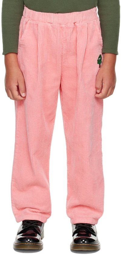 Shop The Campamento Kids Pink Corduroy Trousers
