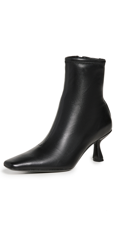 Shop Loeffler Randall Thandy Curved Heel Ankle Boots Black