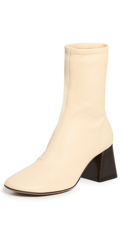 Shop Neous Lepus Stretch 70mm Booties In Alabaster