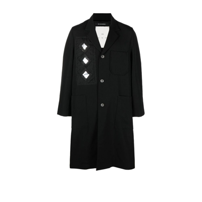 Shop Song For The Mute Black Diamond Single-breasted Midi Coat