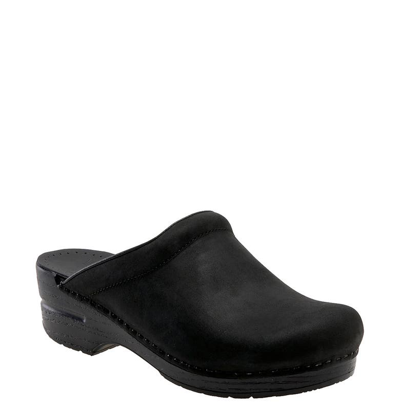 Shop Dansko 'sonja' Oiled Leather Clog In Black Oiled