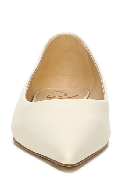 Shop Sam Edelman Wanda Pointed Toe Flat In Modern Ivory
