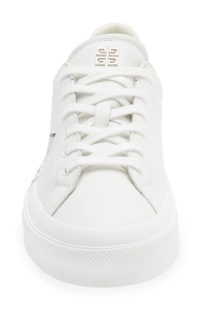 Shop Givenchy City Sport College Logo Sneaker In White/ Beige