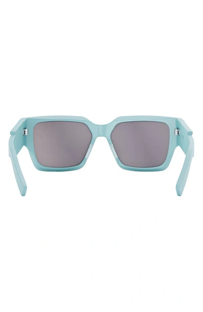 Dior Cd Su (80c7) Dm 40079 U 84q Square Sunglasses In Shiny Light Blue / Green