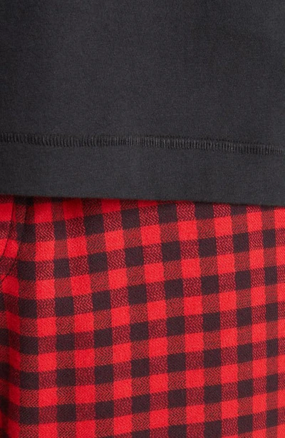 Shop Ugg Steiner Pajamas In Black / Red Check