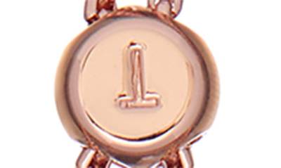 Ted Baker Melrah Icon Crystal Slider Bracelet In Rose Gold Rainbow Crystal