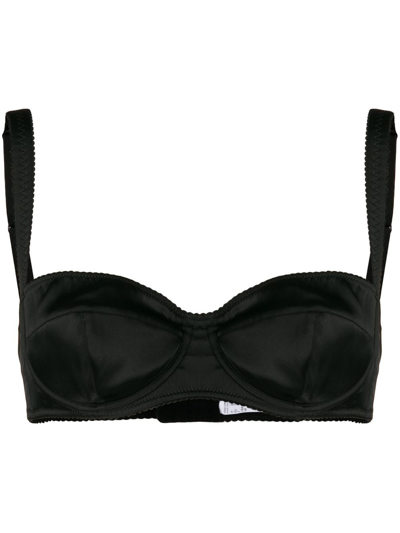 Shop Dolce & Gabbana Reggiseno Balconcino In Black