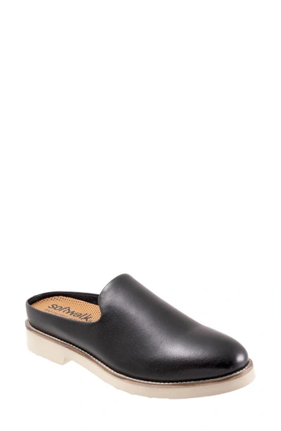 Shop Softwalk Wolcott Ii Mule In Black Leather