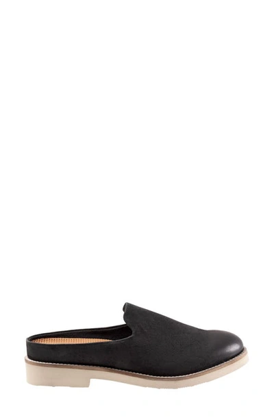 Softwalk Wolcott Ii Mule In Black Nubuck