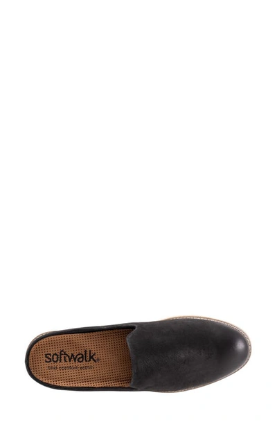 Softwalk Wolcott Ii Mule In Black Nubuck