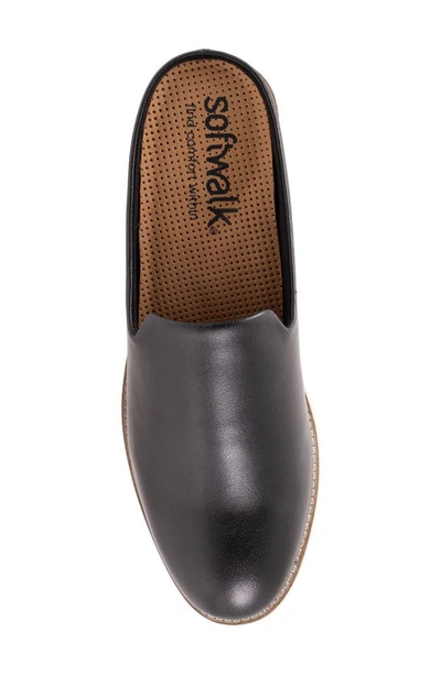 Softwalk Women's Wolcott Clog Women's Shoes In Black Leather