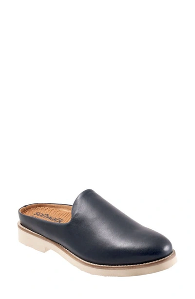 Shop Softwalk Wolcott Ii Mule In Navy Leather