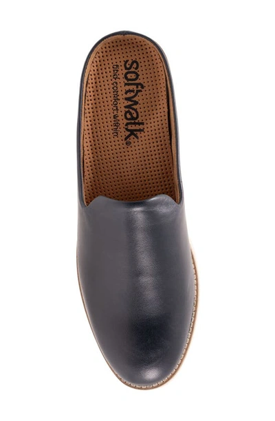 Softwalk Women's Wolcott Clog Women's Shoes In Navy Leather