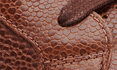 Shop Greats Royale Pebbled Leather Sneaker In Dark Brown