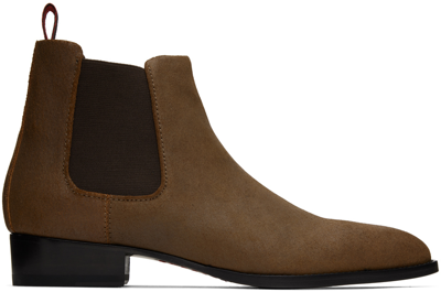Shop Hugo Brown Culth Chelsea Boots In 210 Medium Brown
