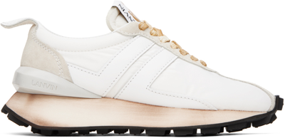 Shop Lanvin White Bumpr Sneakers In 01 Optic White