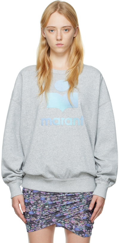 Shop Isabel Marant Étoile Gray Mindy Sweatshirt In 02gy Grey