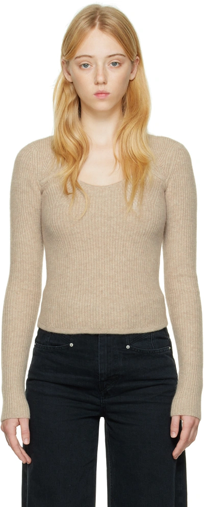 Shop Isabel Marant Beige Bailey Sweater In 90be Beige