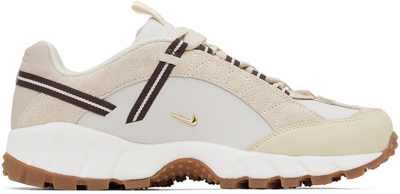 Shop Nike Taupe Jacquemus Edition Air Humara Lx Sneakers In Light Bone/gold/sail