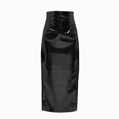 Shop Alessandro Vigilante Super High Waist Skirt In Black