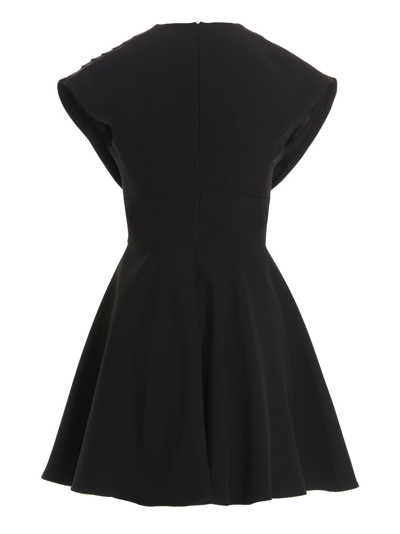 Giovanni Bedin Plisse Detail Mini Dress In Black