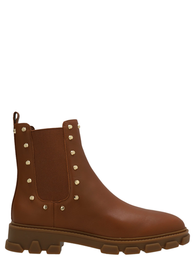 Shop Michael Kors Ridley Ankle Boots In Brown