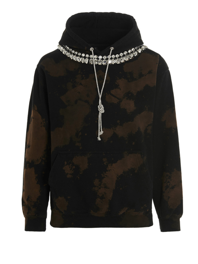 Shop Dea Jewel Tie-dye Hoodie In Black