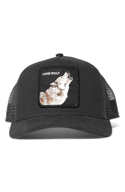 Shop Goorin Bros The Lone Wolf Trucker Hat In Black