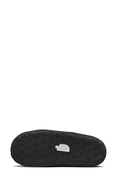 The North Face Nuptse Down Slipper In Asphalt Grey/ Tnf Black