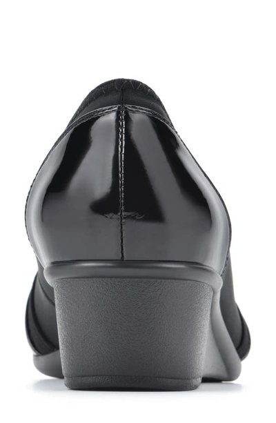 Shop Cliffs By White Mountain Bowie Wedge Pump In Black/ Nylon