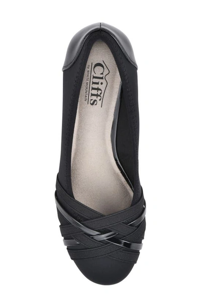 Shop Cliffs By White Mountain Bowie Wedge Pump In Black/ Nylon