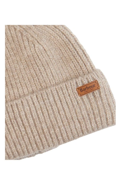 Barbour Logo Pee Cap Without Brim In Light Trench