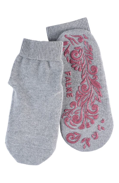 Shop Falke Light Cuddle Pad Crew Socks In M.grey Mel