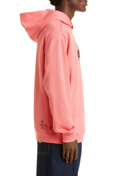 Shop Moncler Cotton Hoodie In Pink