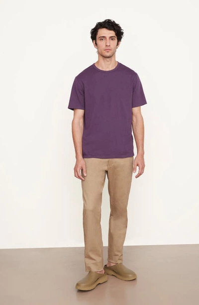 Shop Vince Solid T-shirt In Wild Plum