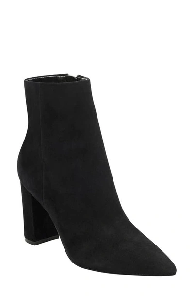 Shop Marc Fisher Ltd Ulani Pointy Toe Bootie In Black Suede