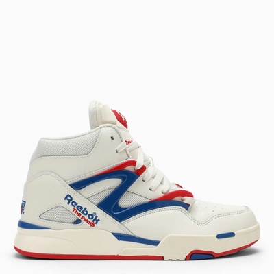 Shop Reebok Pump Omni Zone Ii White/blue/red Trainer