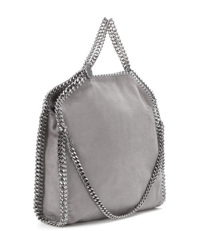 Shop Stella Mccartney Falabella Small Shoulder Bag In Light Grey