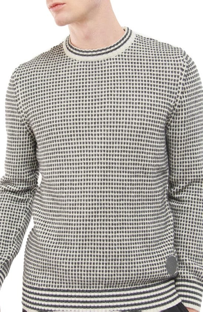 Barbour Admiral Birdseye Crewneck Sweater Ecru | ModeSens